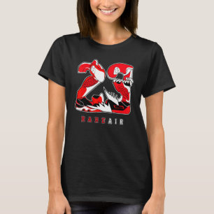 23 Zeldzame Air Reverse Black Toe 1s Overeenkomend T-shirt