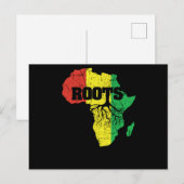 23 Zwarte Geschiedenis Maand Afrikaanse Pride Appa Uitnodiging Briefkaart (Voorkant / Achterkant)