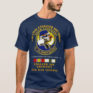 23d civiel ingenieur squadron tijger ingenieurs en t-shirt