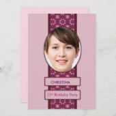 23e Afbeelding en naam van de partij van de geboor Kaart (Voorkant / Achterkant)