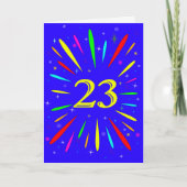 23e 'Birthday Explosion'-Kaart Kaart (Voorkant)