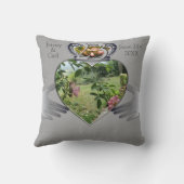 23e bruiloft Jubileum foto Claddaugh gooien pi Kussen (Achterkant)