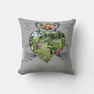 23e bruiloft Jubileum foto Claddaugh gooien pi Kussen