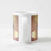 23e bruiloft Jubileum Topaz Claddagh Grote Koffiekop (Achterkant)