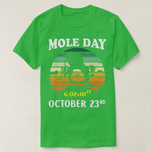 23e cadeau voor C op dag van de Mole Day Avogadro T-shirt (Design voorkant)