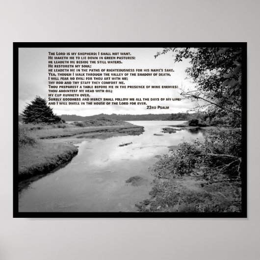 23e foto van psalm landschap poster (Voorkant)