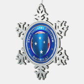 23e infanteriedivisie tin sneeuwvlok ornament (Rechts)
