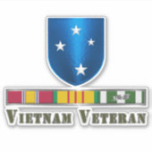 23e Infanteriedivisie Vietnam Veteraan Sticker (Voorkant)
