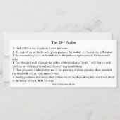 23e Kaart van het Psalm Prayer (Voorkant)