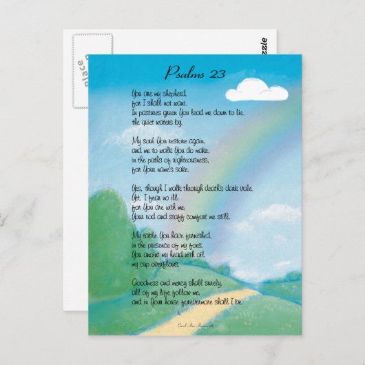 23e Psalm-Briefkaart Briefkaart (Voorkant / Achterkant)