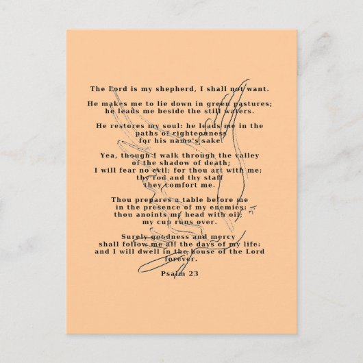 23e Psalm-Briefkaart Briefkaart (Voorkant)