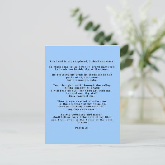 23e Psalm-Briefkaart Briefkaart (Staand voorkant)