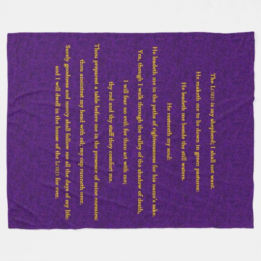 23e PSALM Fleece Deken (Voorkant (Horizontaal))