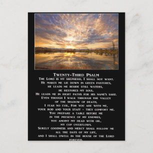 23e Psalm Prayer Briefkaart