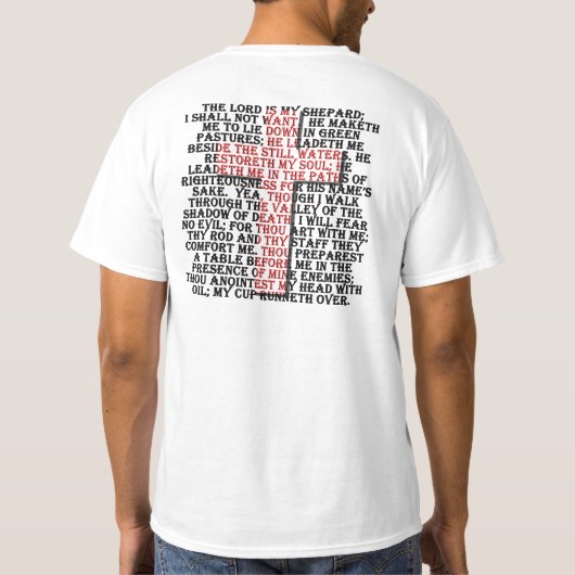 23e psalm-script t-shirt (Achterkant)