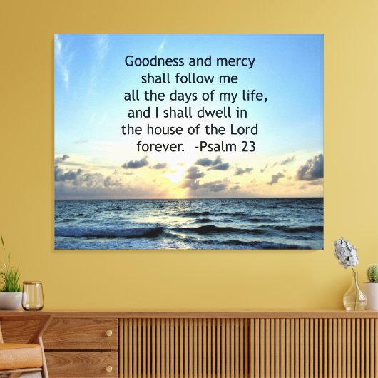 23E PSALM SUNRISE FOTOONTWERP CANVAS AFDRUK (Insitu (Woonkamer))
