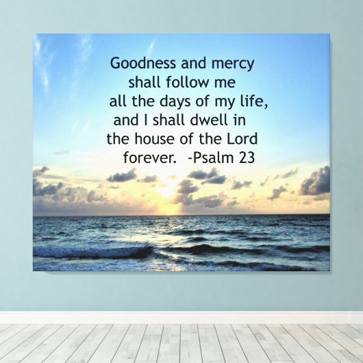 23E PSALM SUNRISE FOTOONTWERP CANVAS AFDRUK (Insitu (Houten vloer))