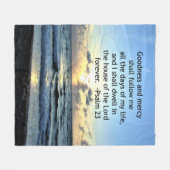 23E PSALM SUNRISE FOTOONTWERP FLEECE DEKEN (Voorkant (Horizontaal))