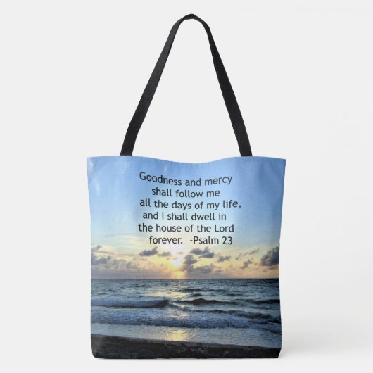 23E PSALM SUNRISE FOTOONTWERP TOTE BAG (Achterkant)
