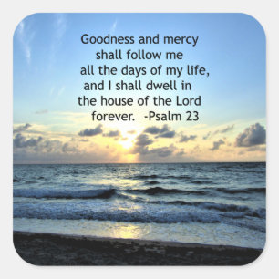 23E PSALM SUNRISE FOTOONTWERP VIERKANTE STICKER