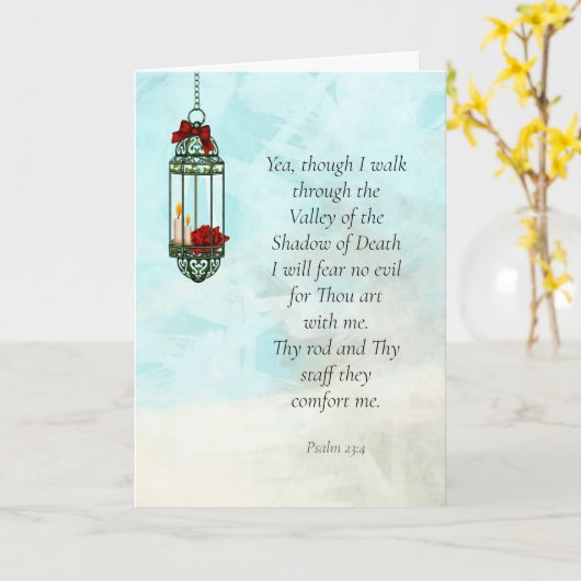 23e Psalm Sympathiekaart Kaart (Gele Bloem)