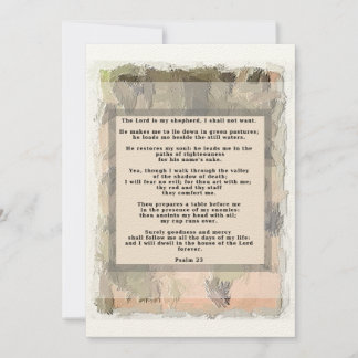 23e Psalm Uitnodiging Abstract