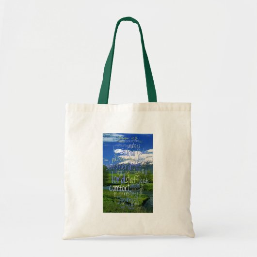 23e Psalm Valley Uitzicht Tote Bag (Voorkant)