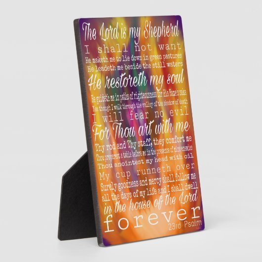 23e psalm - Versmeerd in de brand Fotoplaat (Zijkant)