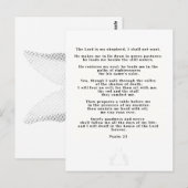 23e Psalm Witte bruiloft Silhouette Kaart (Voorkant / Achterkant)