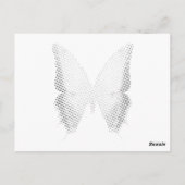 23e Psalm Witte bruiloft Silhouette Kaart (Achterkant)