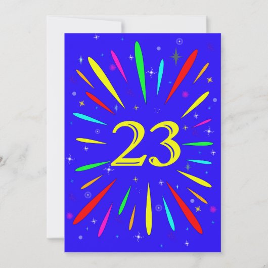 23e uitnodiging op zaterdag (Voorkant)