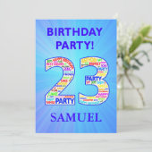 23e uitnodiging van de Partij van de Dagen Voeg ee (Staand voorkant)