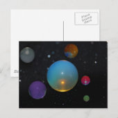 23e universum in de ruimte briefkaart (Voorkant / Achterkant)