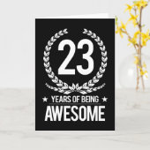 23e verjaardag (23 jaar Geweldige) Kaart (Gele Bloem)