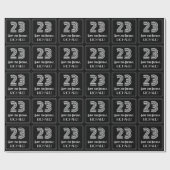 23e verjaardag: Art Deco geïnspireerd look "23" w Cadeaupapier (Vlak)