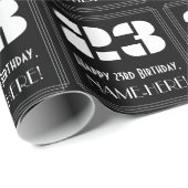 23e verjaardag: Art Deco Geïnspireerde look "23" e Cadeaupapier (Rol Hoek)