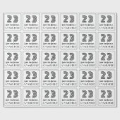 23e verjaardag: Art Deco geïnspireerde stijl "23"  Cadeaupapier (Vlak)