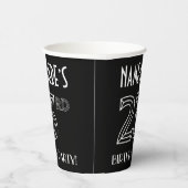23e verjaardag: Art Deco Style + aangepaste naam Papieren Bekers (Rechts)