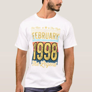 23e verjaardag de Man de mythe de Legende februari T-shirt