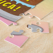 23e verjaardag: Fun Cake and Candles + Custom Name Legpuzzel (Zijkant)