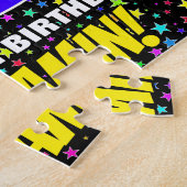 23e verjaardag — Fun, kleurrijk Star Field Pattern Legpuzzel (Zijkant)