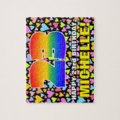 23e verjaardag — Fun, liefhebbende hartvormen + "2 Legpuzzel (Verticaal)