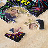 23e verjaardag: Fun Rainbow #, aangepaste naam + f Legpuzzel (Zijkant)