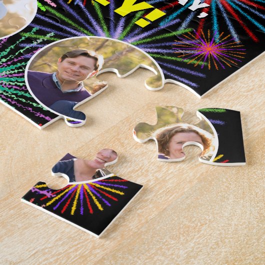 23e verjaardag: Fun Rainbow #, aangepaste naam + f Legpuzzel (Zijkant)