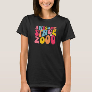 23e verjaardag Geweldige sinds 2000 Retro 23 jaar T-shirt