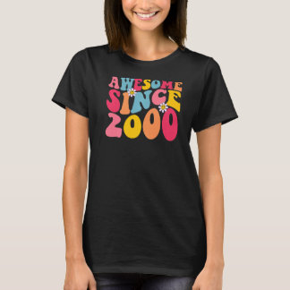 23e verjaardag Geweldige sinds 2000 Retro 23 jaar T-shirt