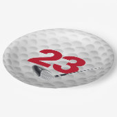 23e verjaardag golfbal design papier Bord (Gekanteld)