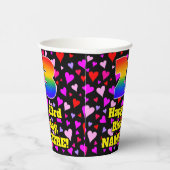 23e verjaardag: Het liefhebbende Kunstpatroon, Reg Papieren Bekers (Rechts)