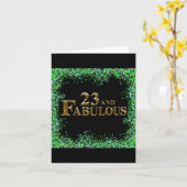 23e verjaardag  kaart (Gele Bloem)