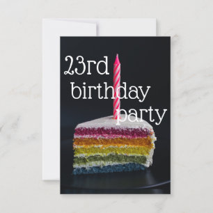 23e verjaardag kaart